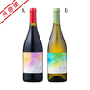 【特急便】名入れシチリア赤白ワインセット