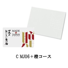 MADE in JAPAN with 日本のおいしい食べ物 C MJ06＋橙（だいだい）カードタイプ