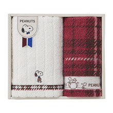 スヌーピー チェック　タオルセットA