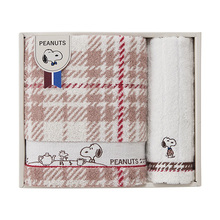 スヌーピー チェック　タオルセットC
