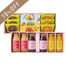 国産果実の１００％濃縮還元ジュース＆焼菓子セットＤ