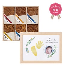 想いギフト　手足形アートplusフォト（四つ葉のクローバー）＋浅草今半 牛肉佃煮詰合せ