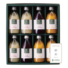 日本橋 千疋屋総本店 名入れストレートジュース詰合せ8本入