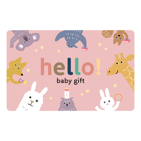 hello! baby gift　うさぎ カードギフト