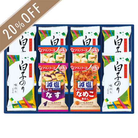 味之庵　アマノフーズフリーズドライ＆白子のりセットB