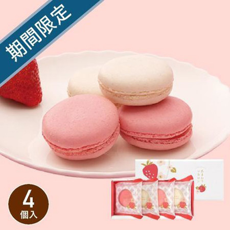 あまおう苺のマカロン　4個入