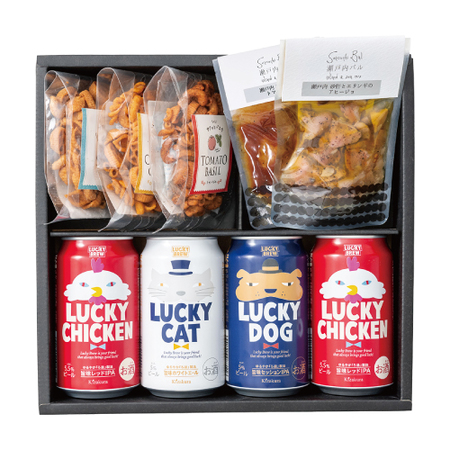 おうちdeバル　LUCKY　BREWとおつまみセットＢ