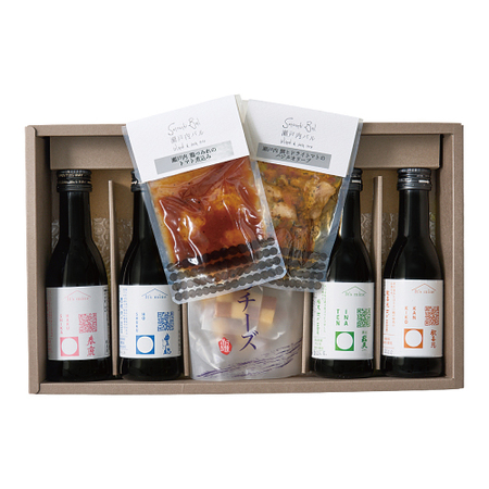 日本酒飲み比べとおつまみセットB