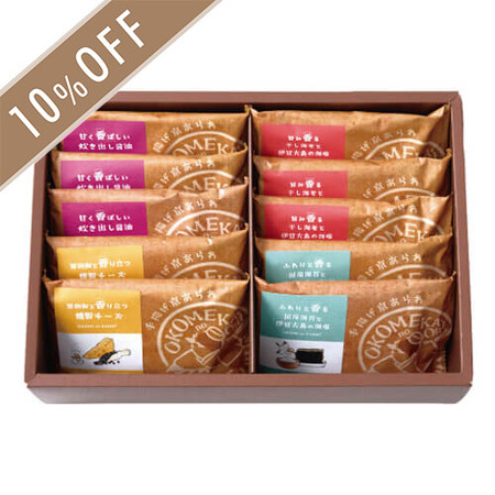 OKOMEnoKAORI　手揚げ京あられ　１０袋