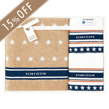 BEAMS DESIGN　NEW STAR GIFTタオルセット