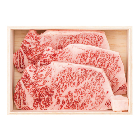 松阪牛　サーロインステーキ3枚入（木箱入）