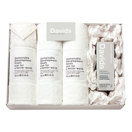 デイヴィッズ　ホワイトニングトゥースペースト＆タオルセットB