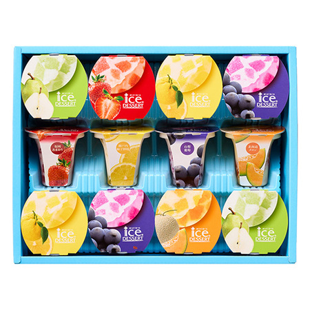ひととえ　凍らせて食べるアイスデザート 国産フルーツ入り 12個入