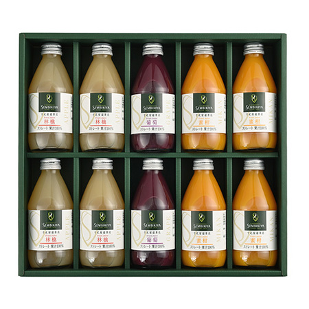 NN日本橋 千疋屋総本店 ストレートジュース詰合せ10本入