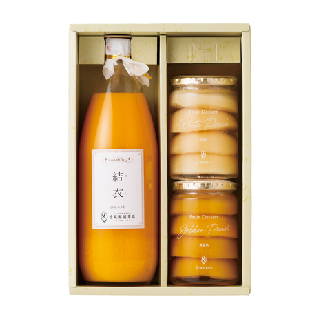 日本橋 千疋屋総本店 名入れ果汁100％ジュース・フルーツデザート詰合せ