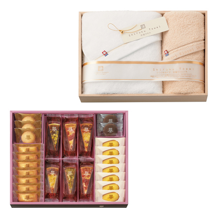 アンリ・シャルパンティエ タルト・フリュイ・アソートLと今治謹製 至福タオル タオルセット