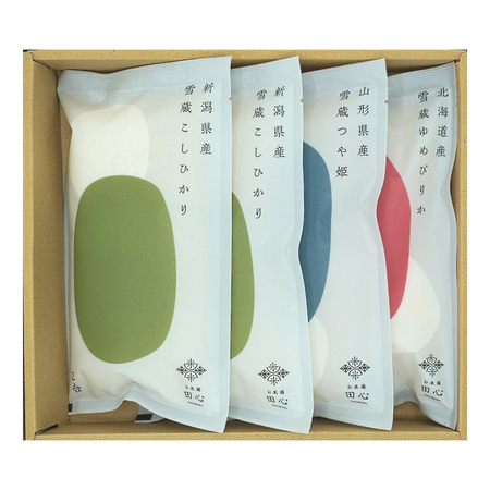 越後ファーム　銘柄米食べ比べセット4個入