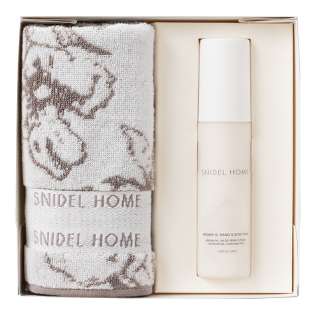 スナイデルホーム　ハンドタオル&ハンド&ボディミルクセット