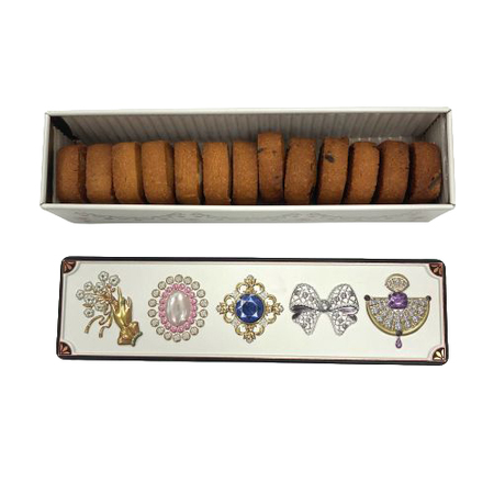 トトノエ菓子　グルテンフリー国産発酵バタークッキー缶　ホワイト（くるみ&高カカオチョコ）