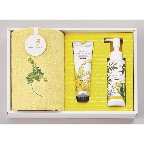 ミアミモザ フェイスタオル＆コスメセット 内祝い・ギフトのお返しに