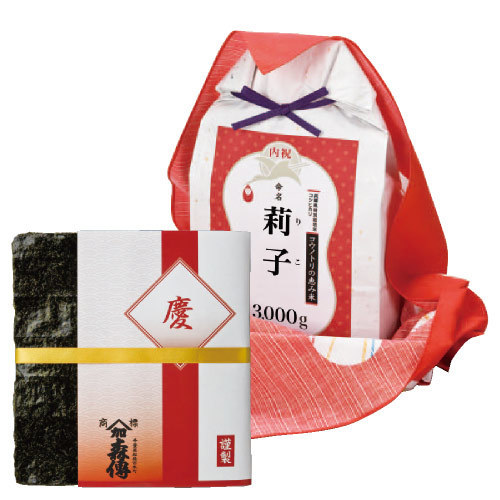 コウノトリの恵み米＆謹製焼き海苔セット 内祝い・ギフトのお返しに