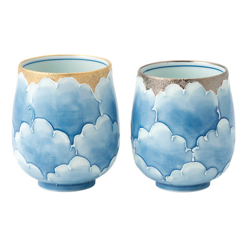 Okuman 有田焼　文山窯のプラチナ牡丹　茶碗蒸し器6組 Okuman様 専用 有田焼 文山窯のプラチナ牡丹 茶碗蒸し器6組