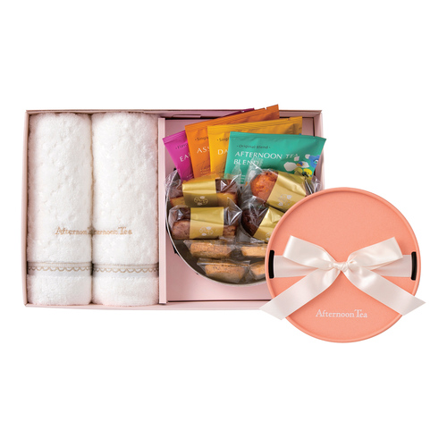 アフタヌーンティー ティータイムBOX Mとタオルセット 内祝い