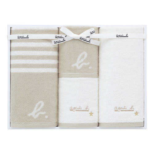 アニエスべー タオルセットB 内祝い・ギフトのお返しにおすすめ