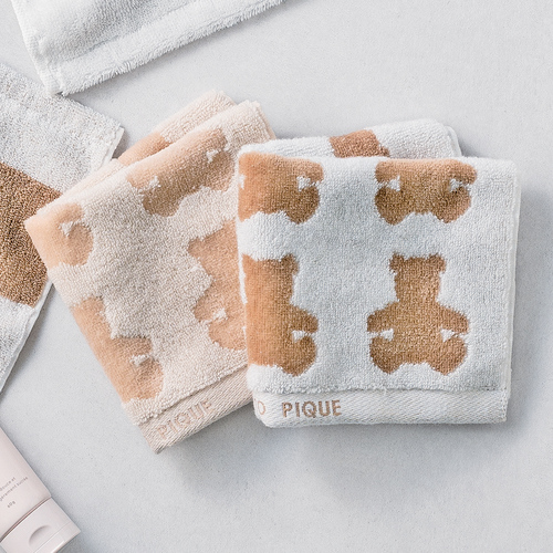 ジェラート ピケ ベア柄タオルハンカチ2枚セット 内祝い・ギフトの