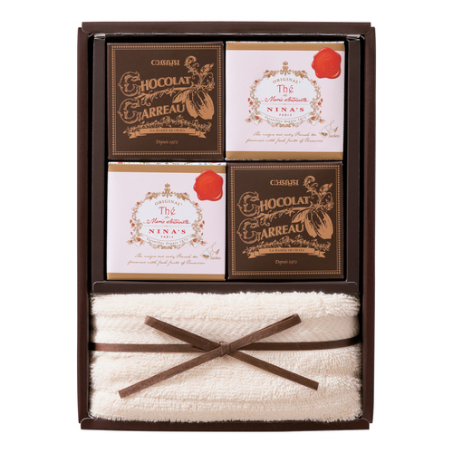 ラ・マーレ・ド・チャヤ 葉山のショコラ・カロと紅茶詰合せ&タオル