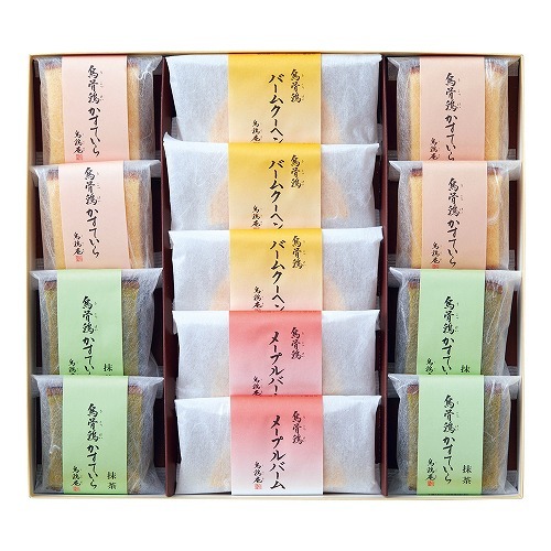 お中元＞烏鶏庵 烏骨鶏かすていら・バームクーヘン詰合せ（東日本版）｜郵便局のネットショップ 烏鶏庵　烏骨鶏かすていら・バームクーヘン詰合せ
