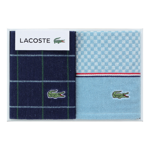 ラコステ　タオル ラコステ タオルセット ブルー 2750円 | 大進オンラインショップ