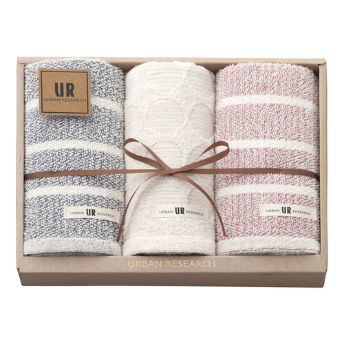 アーバンリサーチ フェイスタオル3枚セット 内祝い・ギフトのお返しに