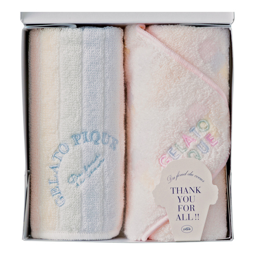 ジェラート ピケ タオルハンカチ2枚セットA 内祝い・ギフトのお返しに