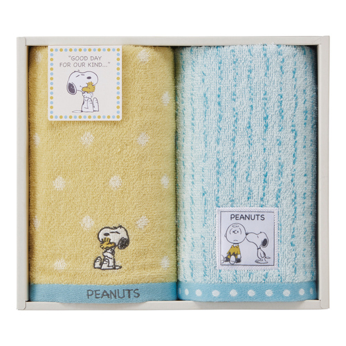 スヌーピー ハグ フェイスタオル2枚セット 内祝い・ギフトのお返しに