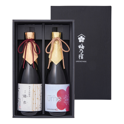 大吟醸日本酒・梅酒詰め合わせセット(1部入手不可) 梅乃宿酒造 名入れ純米大吟醸と梅酒セット 内祝い・ギフトのお返しに