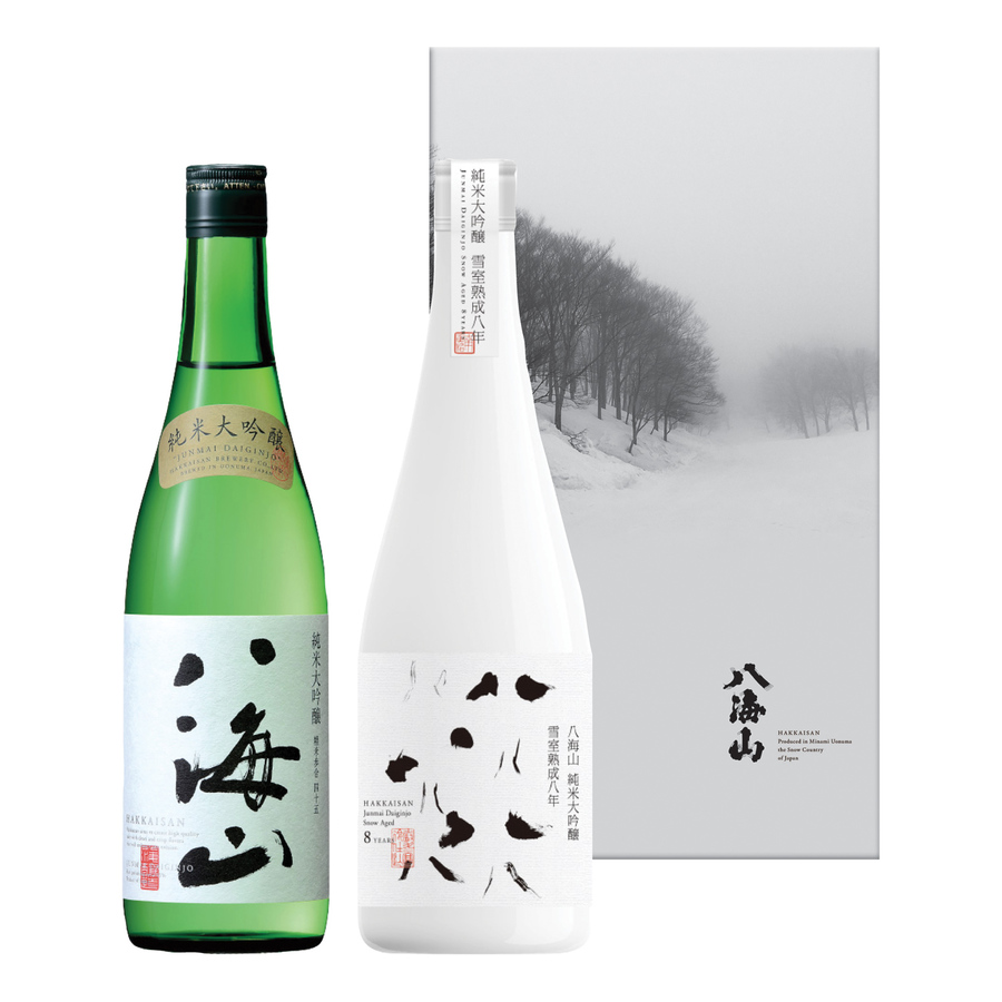 純米大吟醸 八海山 雪室熟成八年＋美味百撰 紅花（べにばな） 内祝い