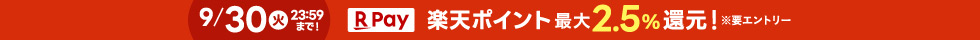 楽天ポイント最大2.5パーセント還元(ヘッダー)