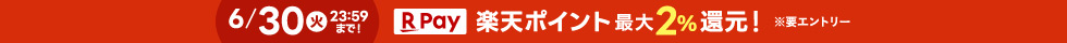 楽天ポイント最大2パーセント還元(ヘッダー)