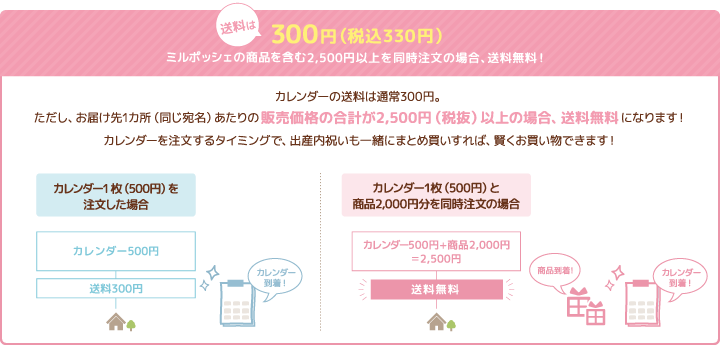 送料は300円(税込330円)